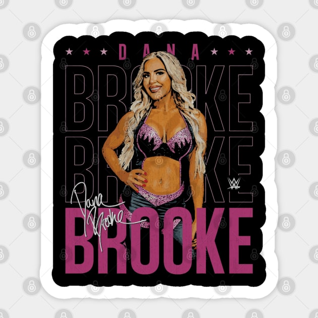 Dana Brooke Name Repeat Sticker by MunMun_Design